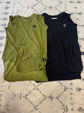 2 Nununu Asymmetrical Hem Long Tank Top Sleeveless Shirt